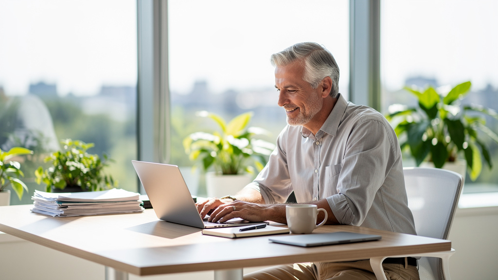 Focused professional demonstrating mental clarity at work