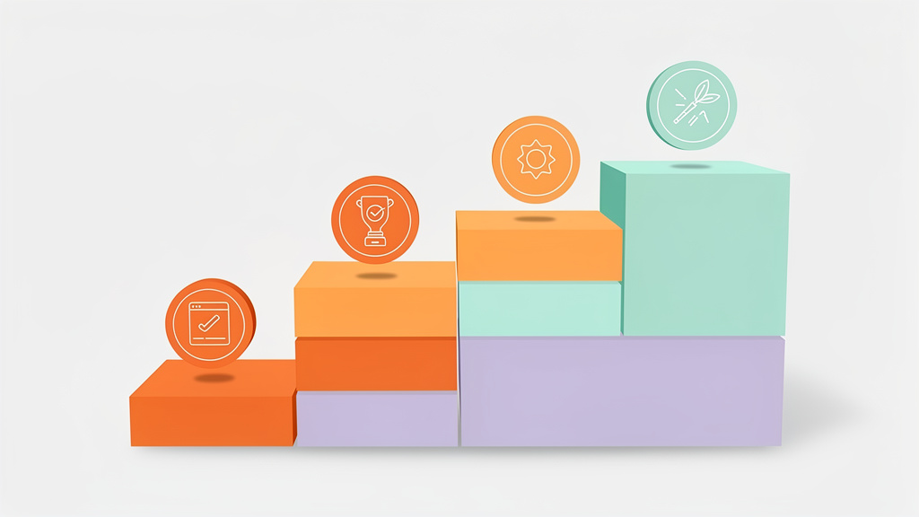 Abstract visualization of loyalty reward program structure