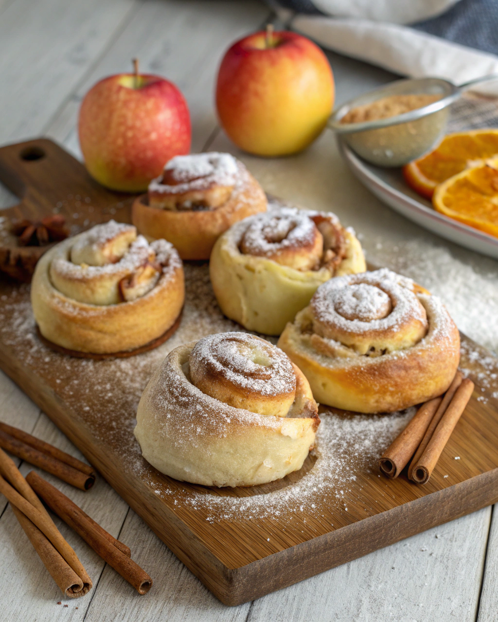 Brioche Cinnamon Rolls with Apples Ingredients