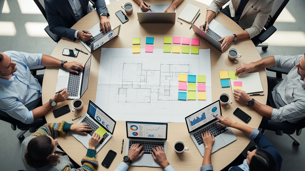 Cross-functional teams collaborating on AI projects