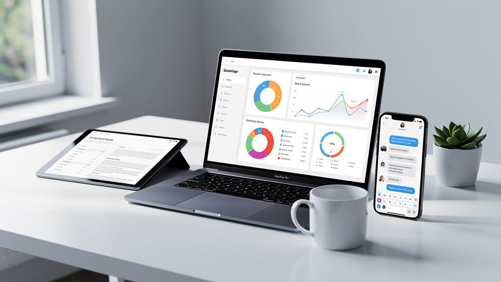 Three different AI platforms displayed on devices