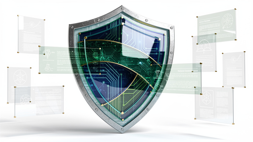 Multi-layered AI agent security framework visualization