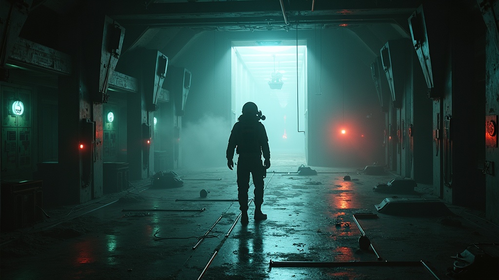 Sasha utilizando herramientas de escaneo en Red Matter 2