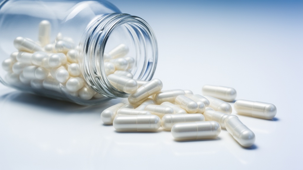 High-quality anandamide supplement capsules on clean surface