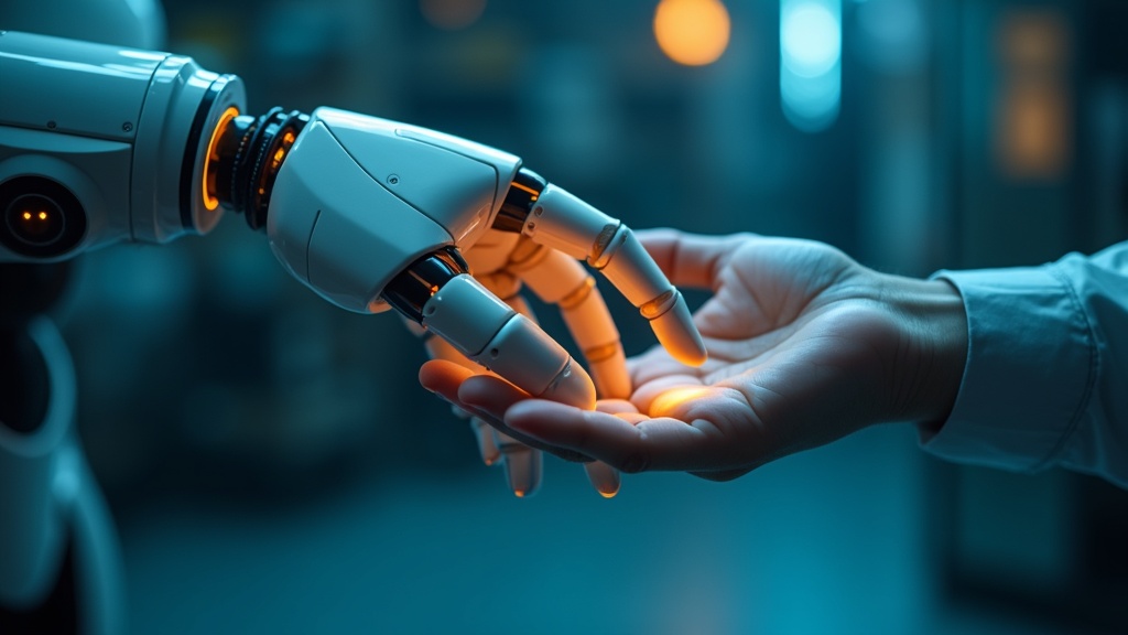 Detalle de sensores en una piel artificial para robots mostrando circuitos flexibles