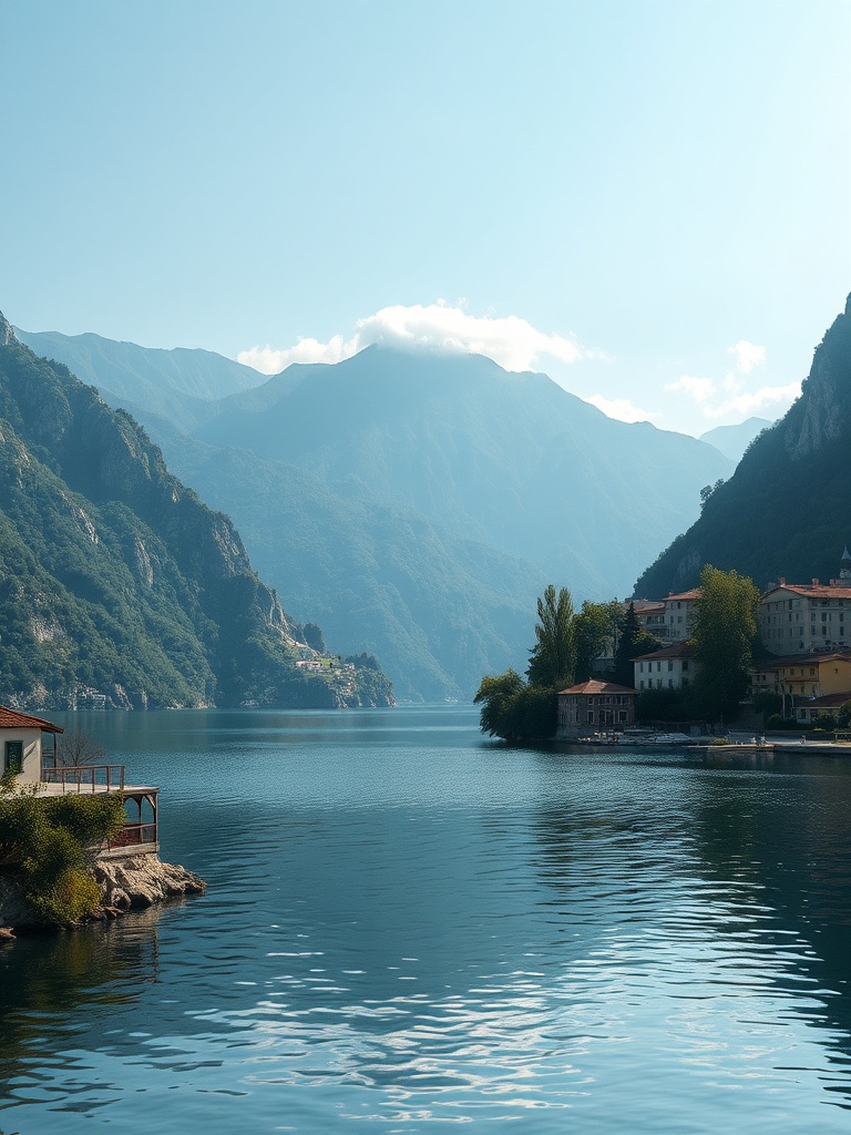 lake como image