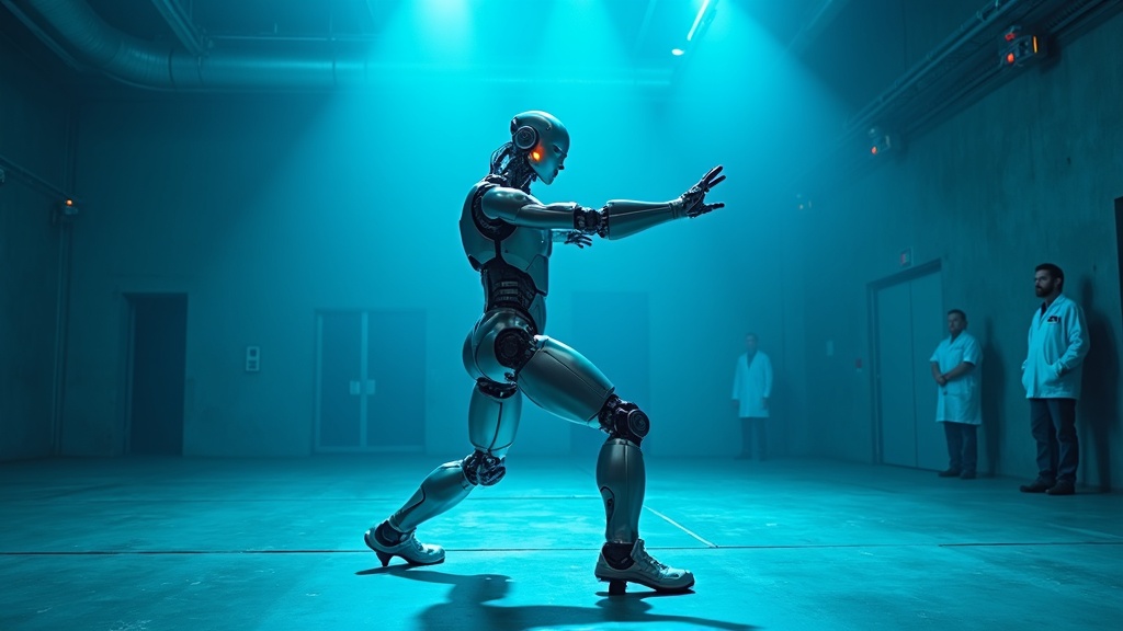 Estructura mecánica del robot T-800 soldado artificial