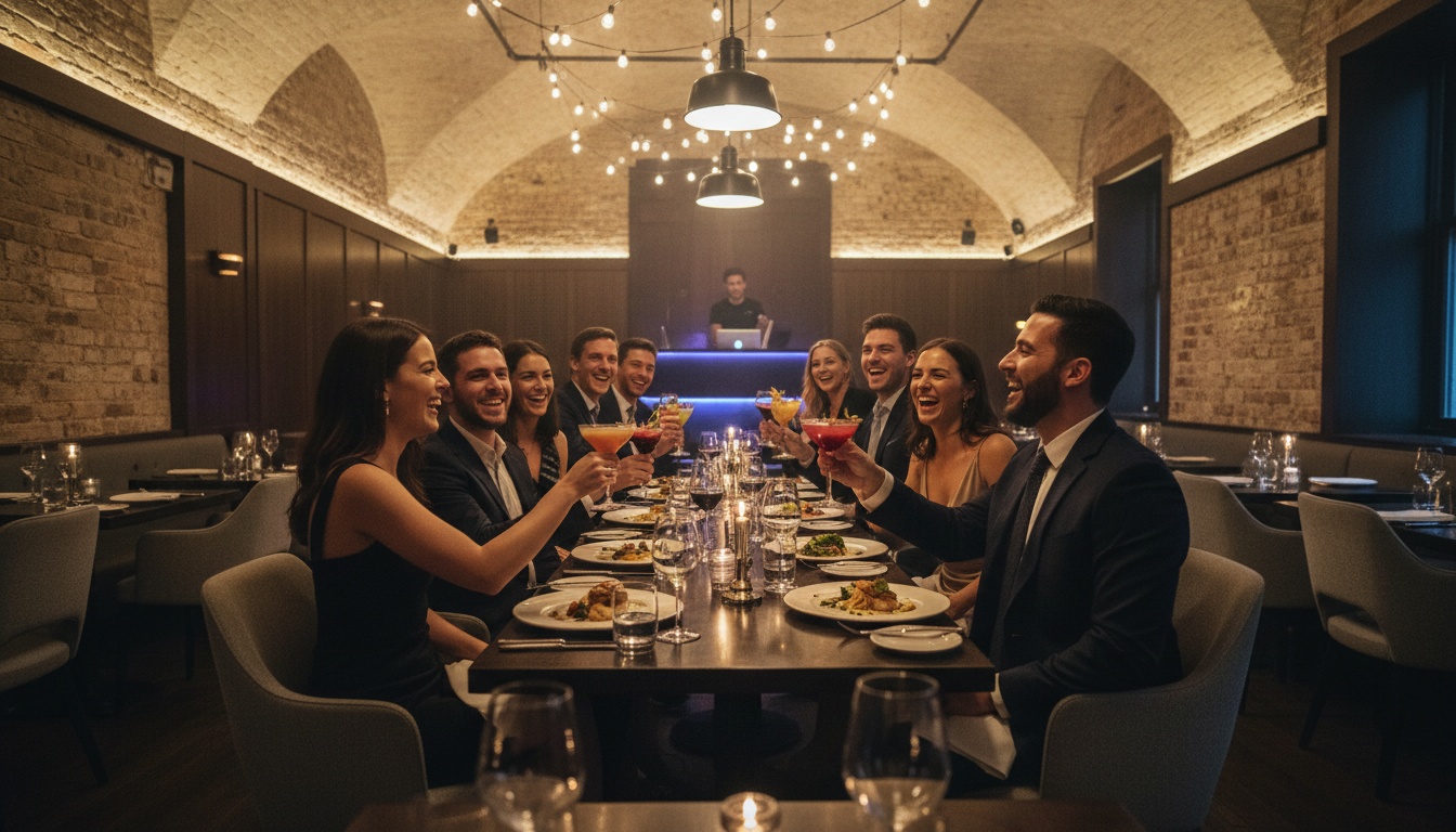 Private dining room setup