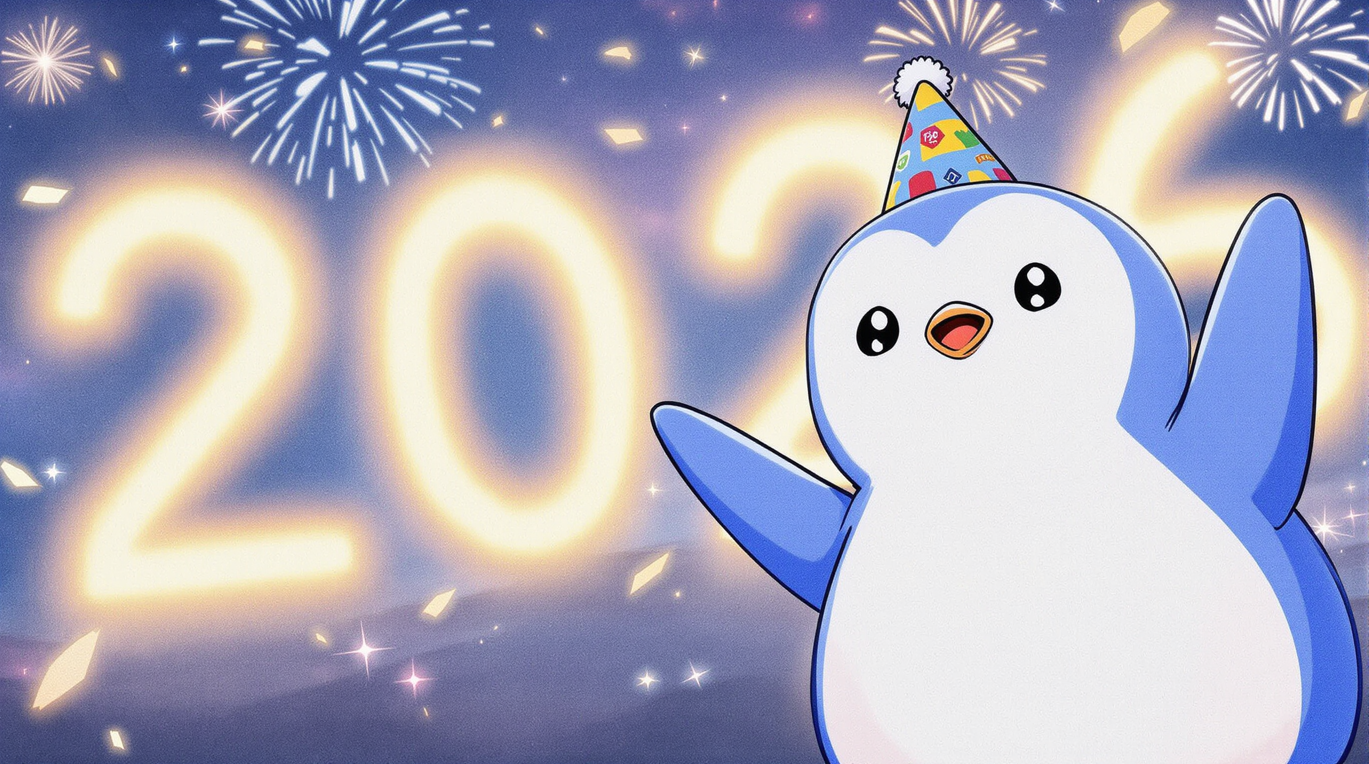2026 NewYear celebrating the successful year that pudgy penguin had! And for more amazing years of growth to come