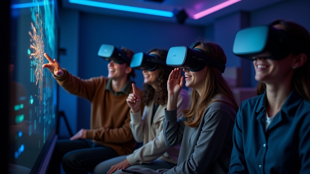 Vista del interior de las instalaciones de Virtua Barcelona para escape rooms VR