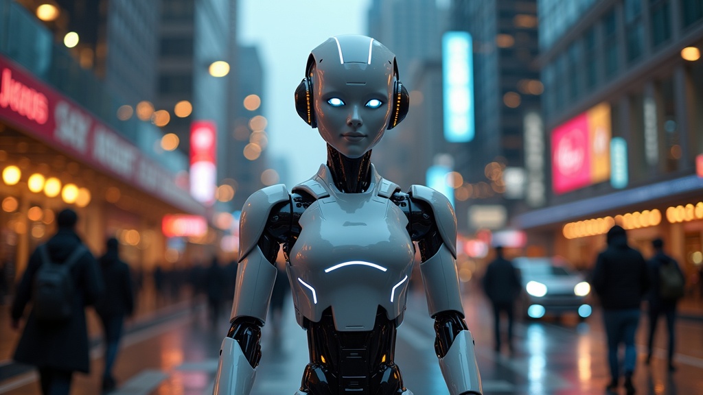 Detalle de la interacción humano-robot con XPENG IRON en un entorno industrial