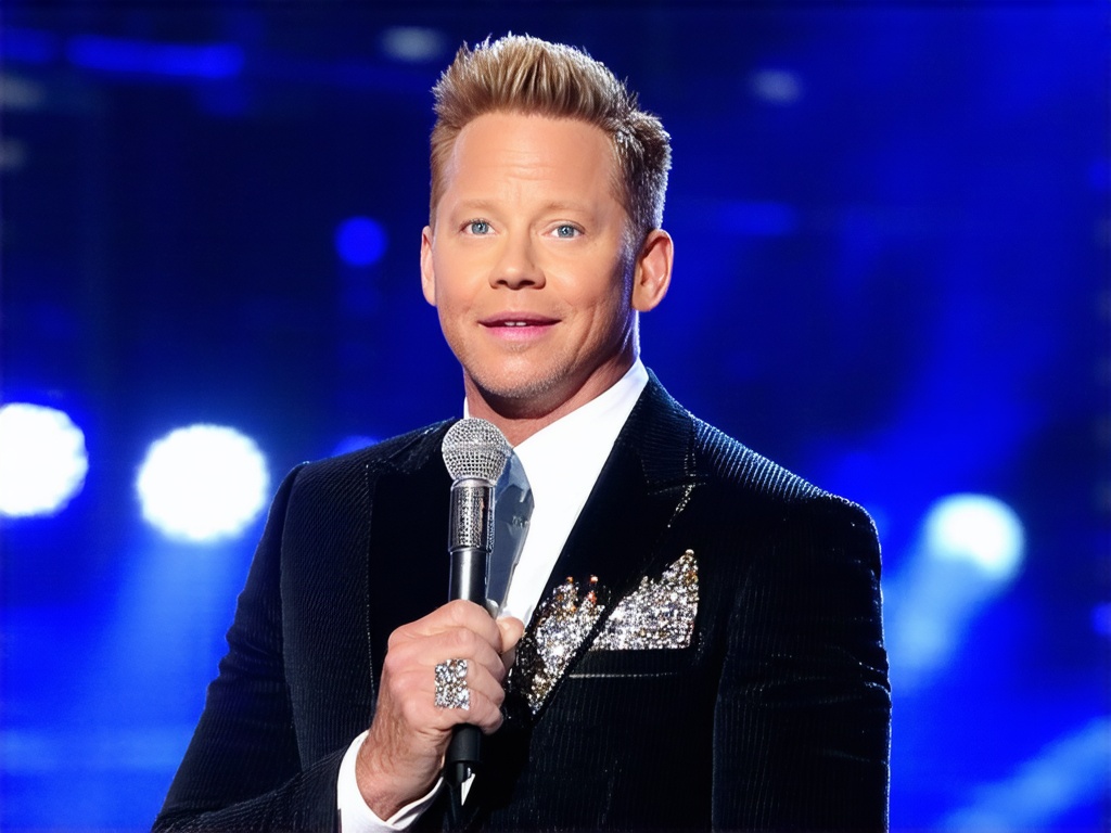 Paul Zerdin performing with puppet Sam