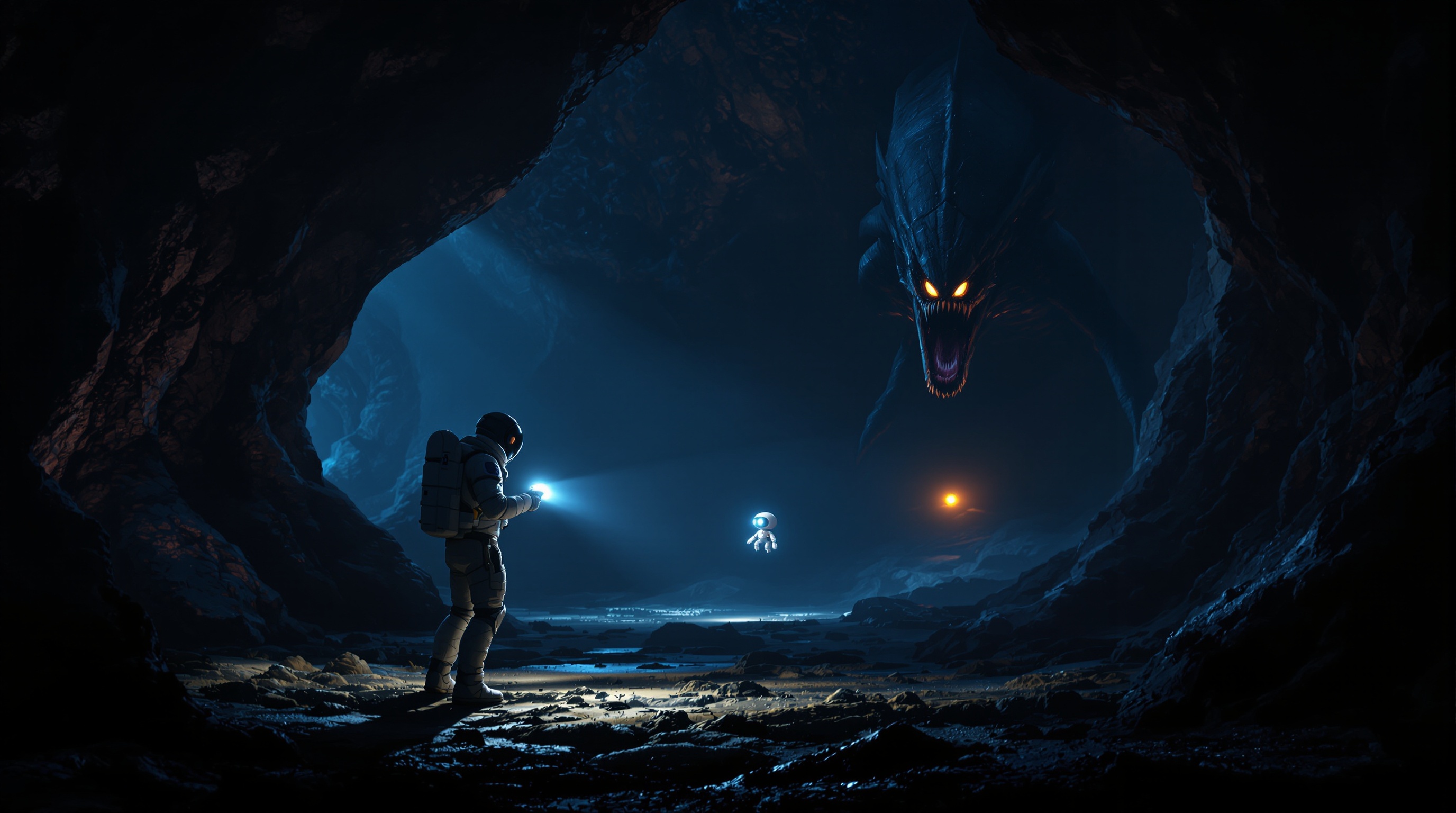 Exploración de cuevas en el survival VR Into Black