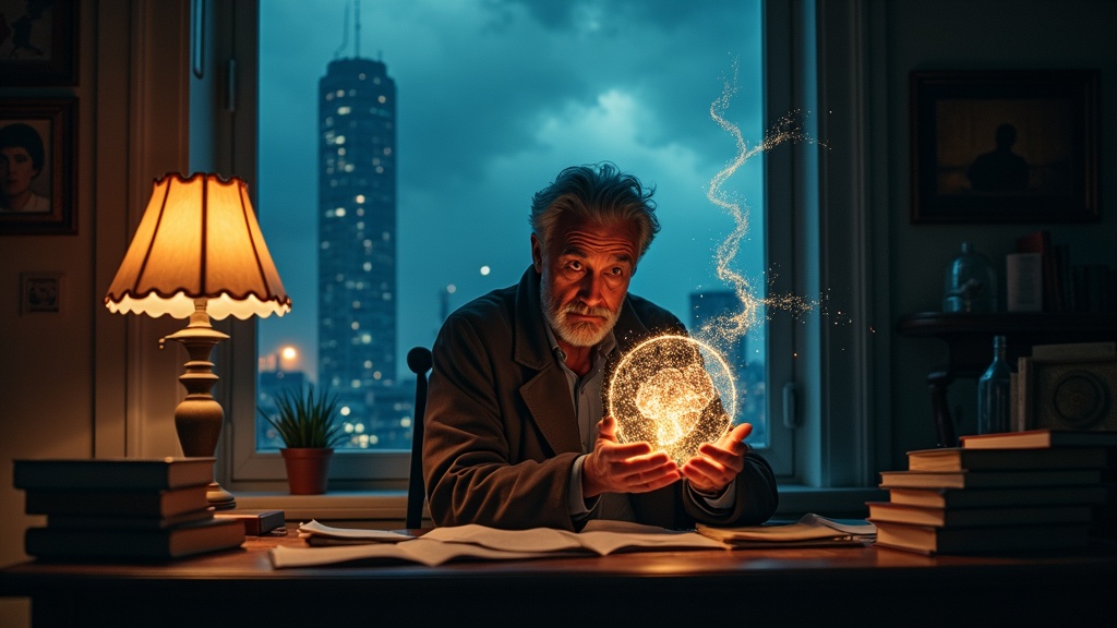 Concepto artístico de Inteligencia Artificial y el futuro de la humanidad