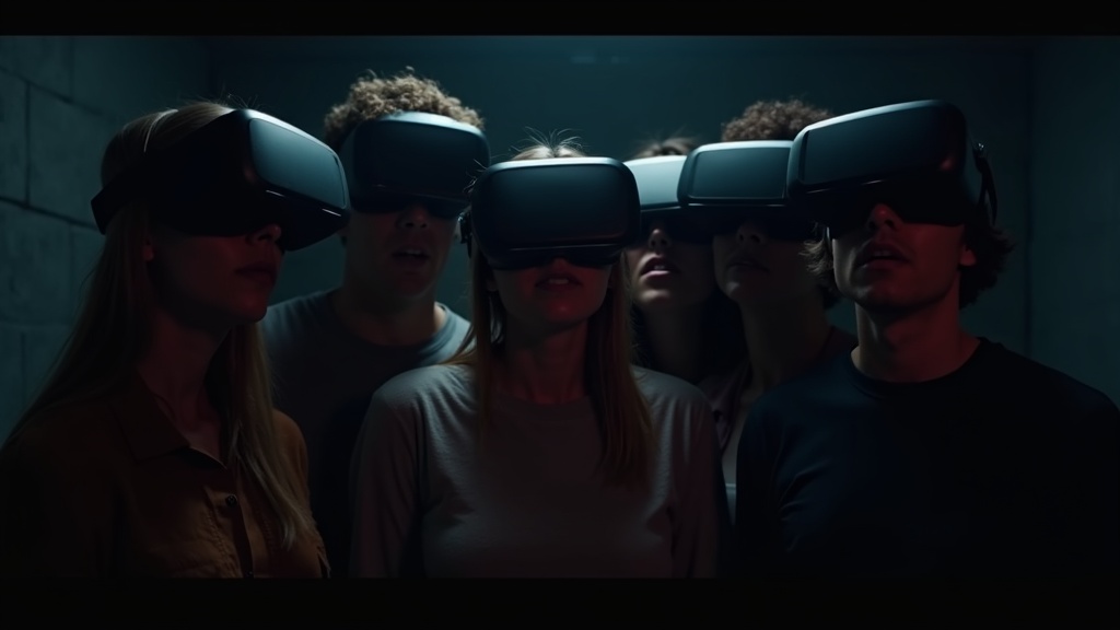 Grupo de amigos celebrando tras completar el desafío de SANCTUM VR