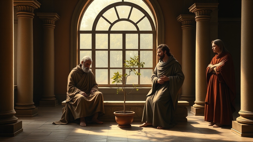 Contemplative scene suggesting stewardship