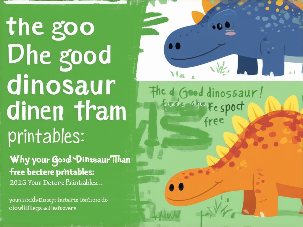 The Good Dinosaur Activity Image