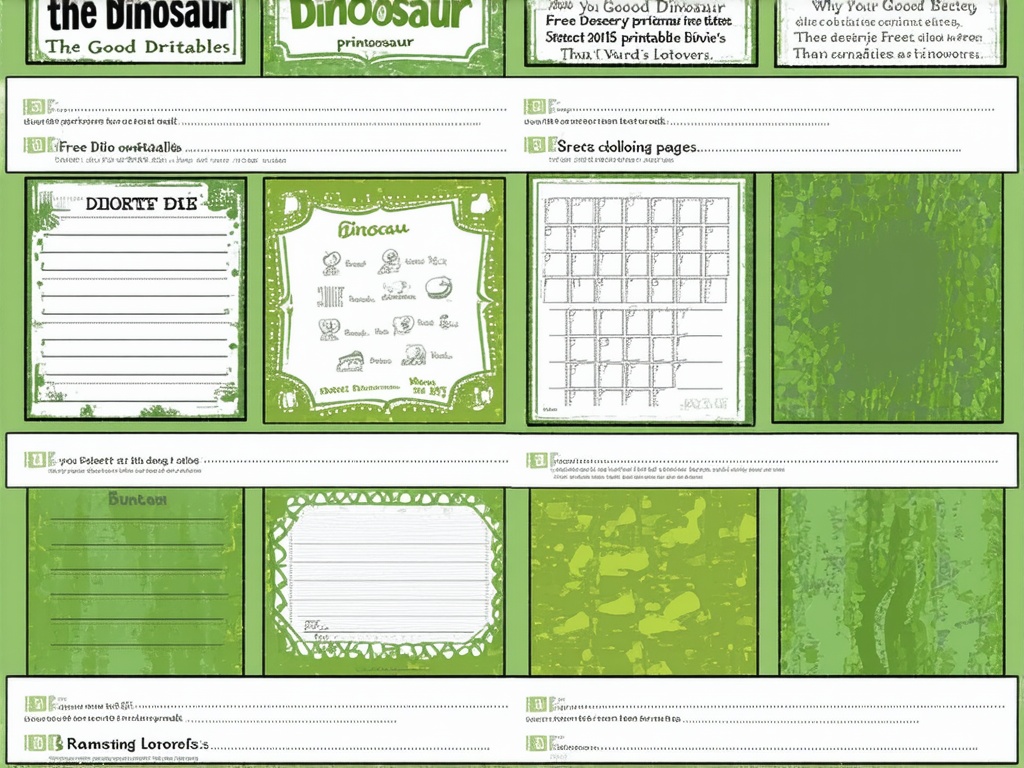 Modern Engagement with Good Dinosaur Printables