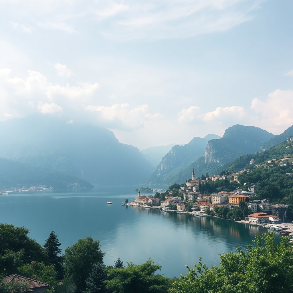 lake como image