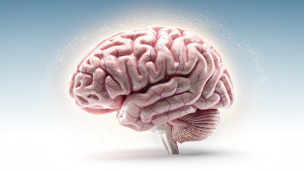 Brain with protective antioxidant effects visualization