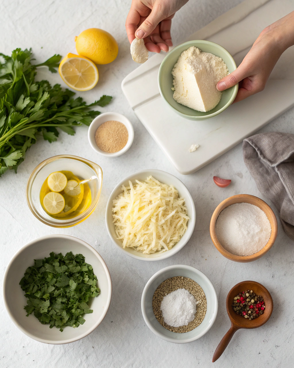 Chicken and Potatoes with Garlic Parmesan Cream Sauce Ingredients