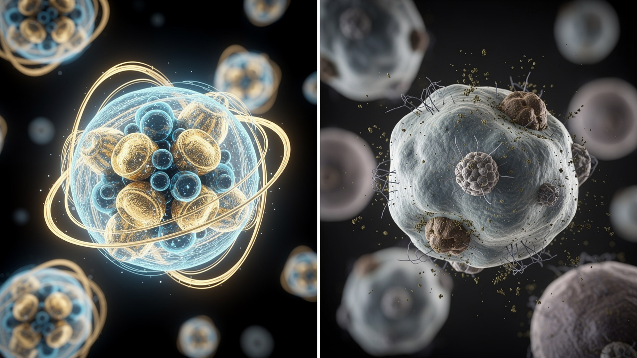 Cellular aging and NAD+ level decline visualization
