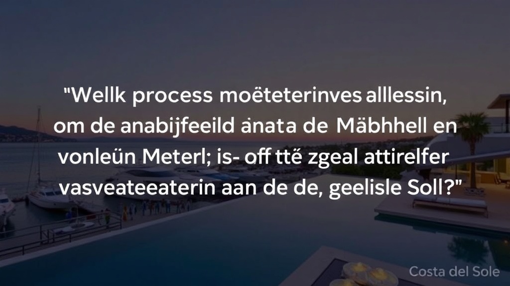 Vastgoedinvesteringen vergelijken: Nabijheid van de luchthaven van Málaga vs. Andere factoren aan de Costa del Sol - Costa del Sol vastgoed