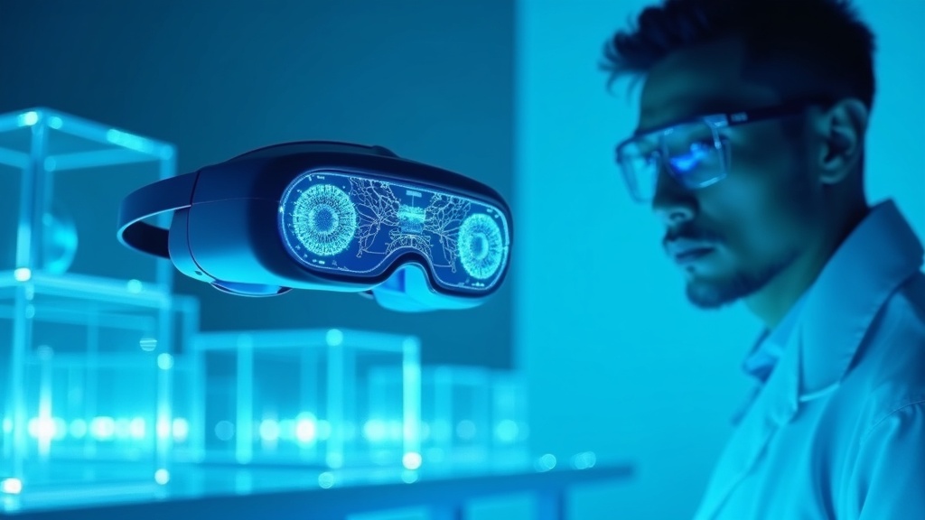 Detalle de la óptica waveguide Lumus ZOE mostrando su estructura geométrica