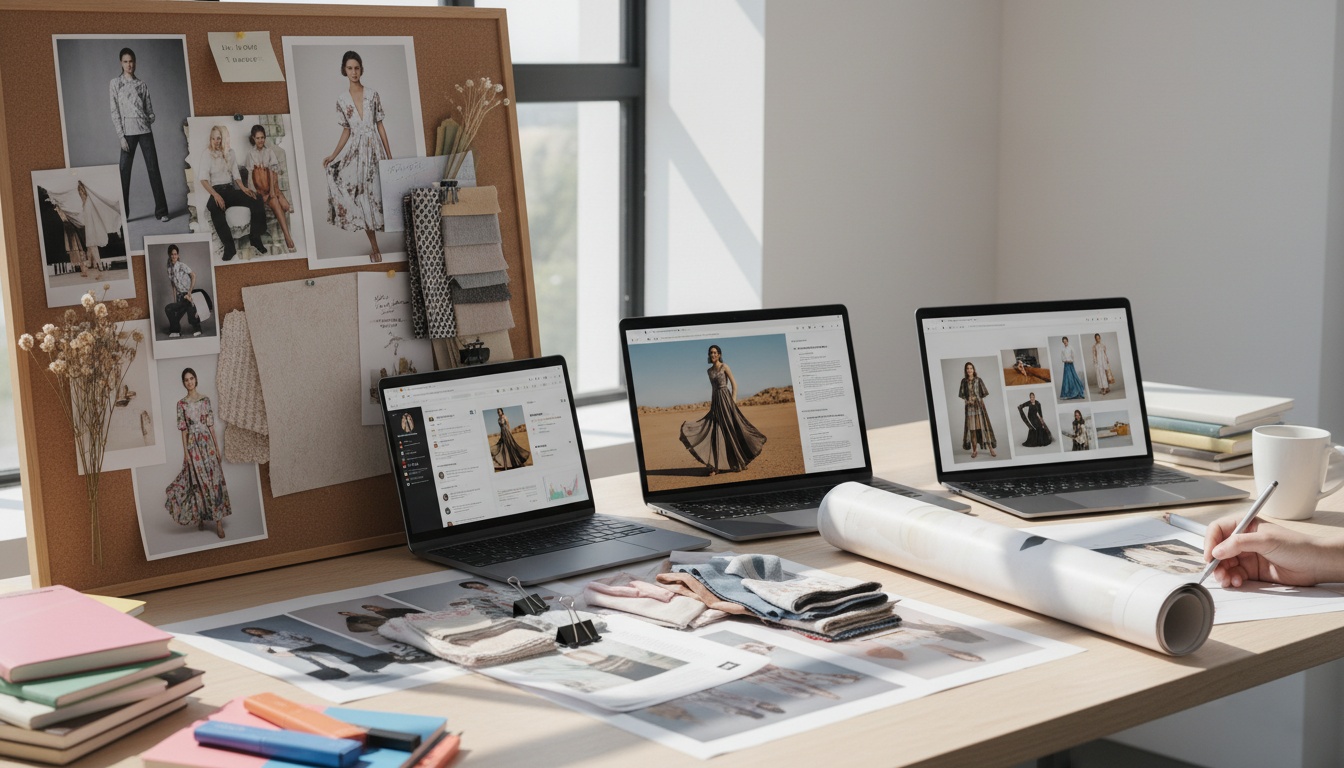 AI-generated fashion campaign imagery