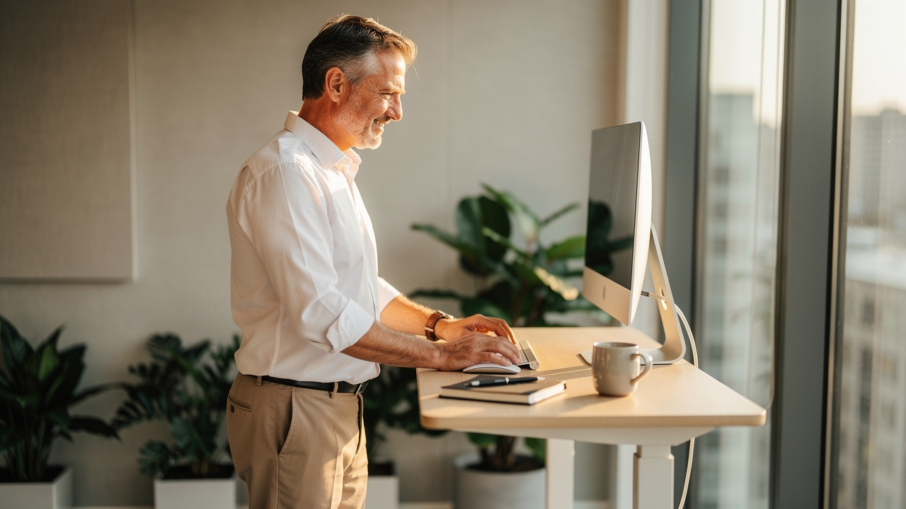 Focused professional demonstrating mental clarity and energy