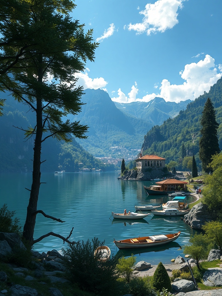 lake como image