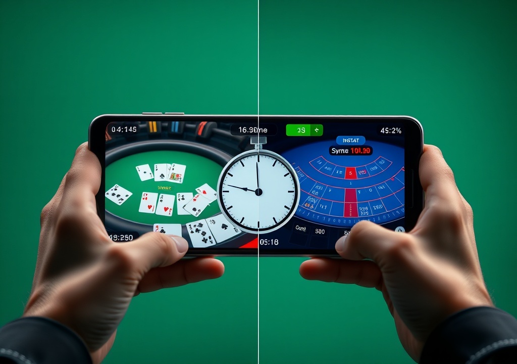 게임 진행 속도와 베팅 시간의 핵심적인 차이점