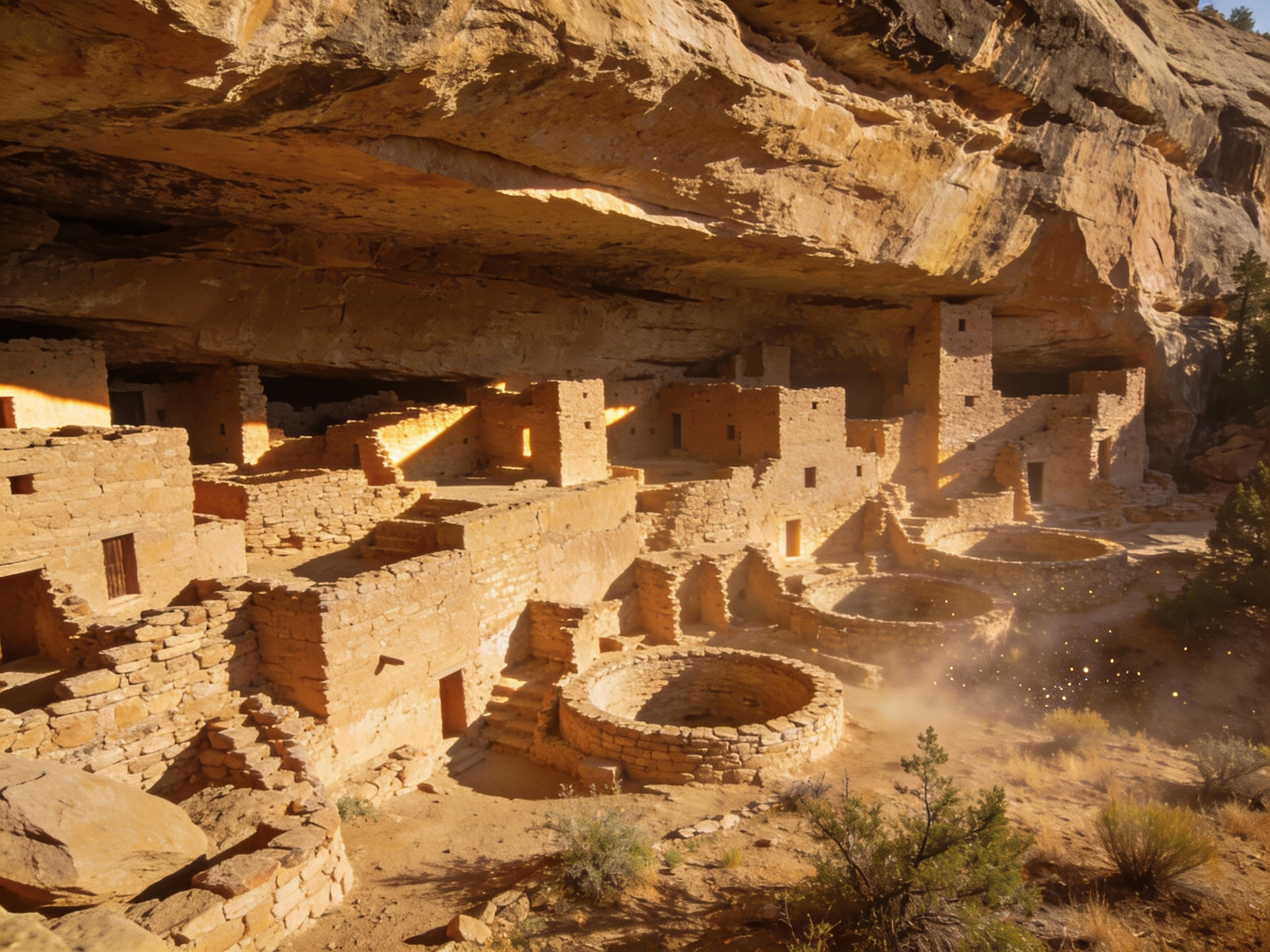 The Cliff Palace at Mesa Verde, Colorado