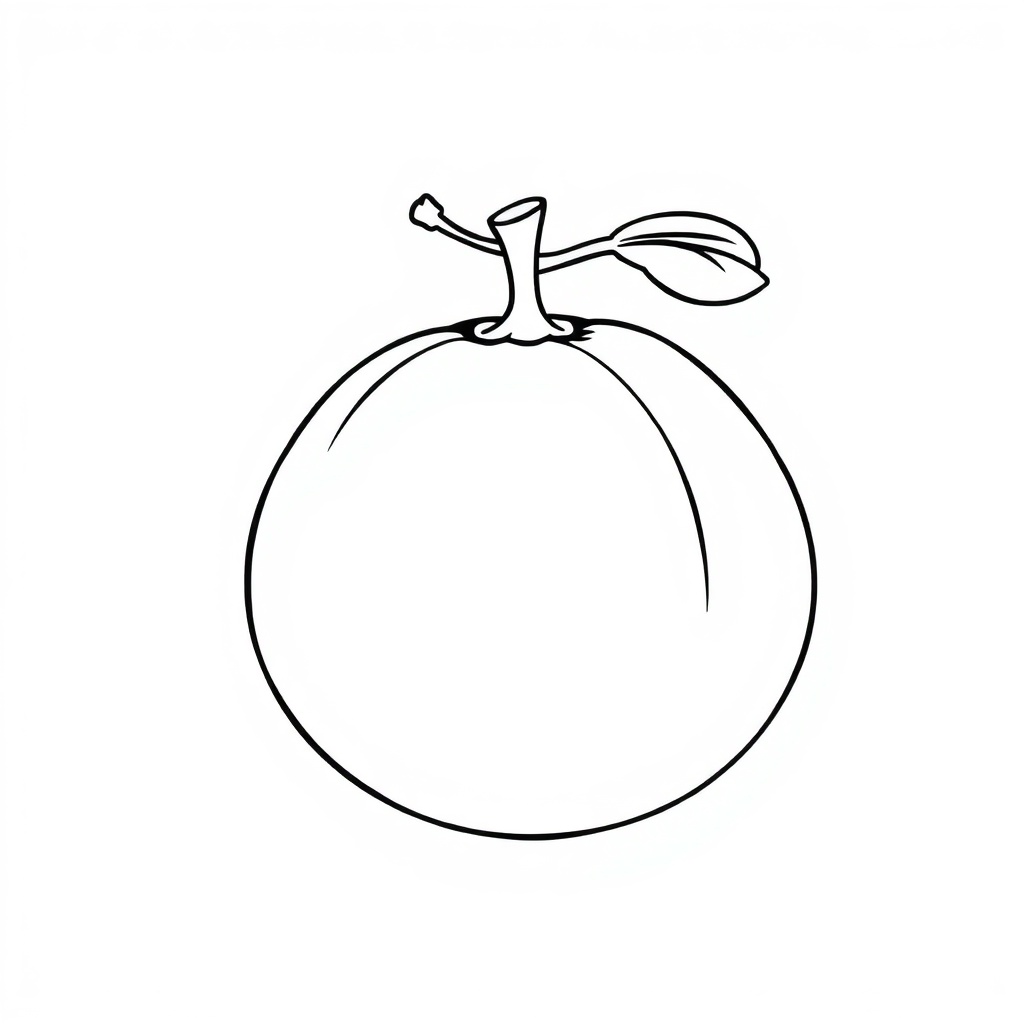 Orange Coloring Page | Free Coloring Pages