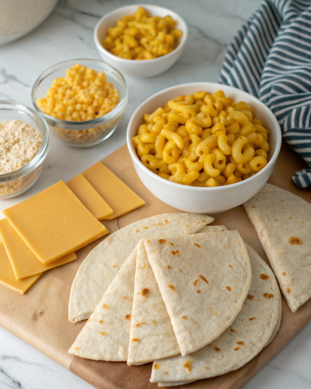 Mac and Cheese Quesadillas Ingredients
