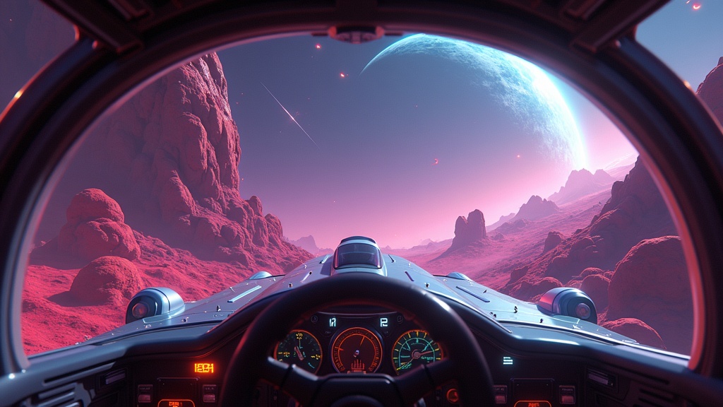 Batalla espacial y naves en No Man's Sky