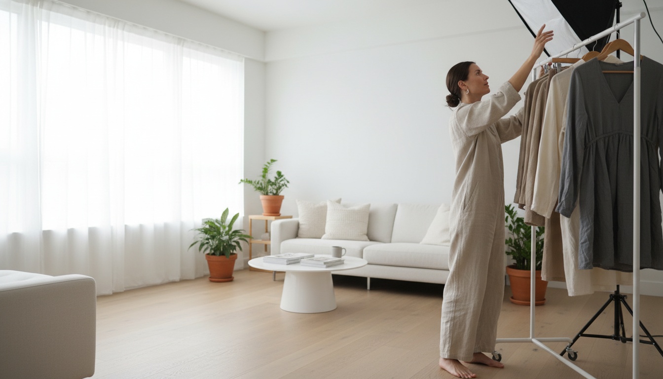 Professional e-commerce product photography setup