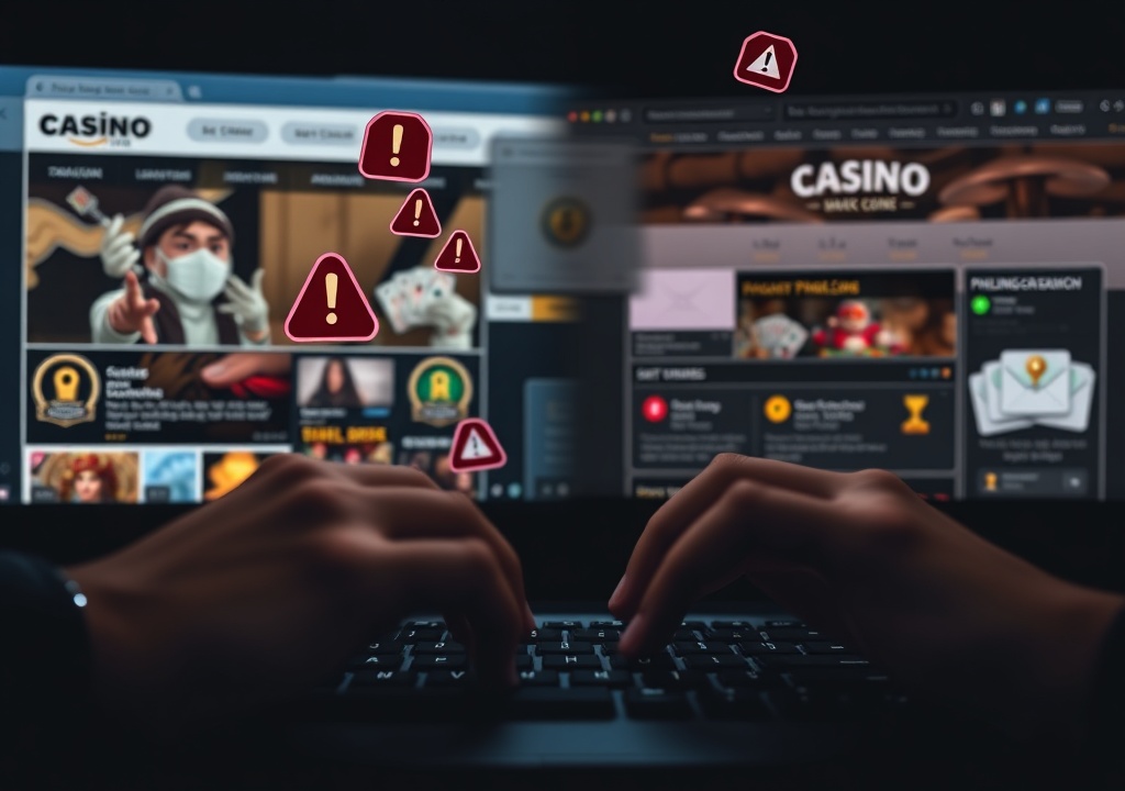 가짜 온라인 카지노 사이트와 피싱 공격의 위험성