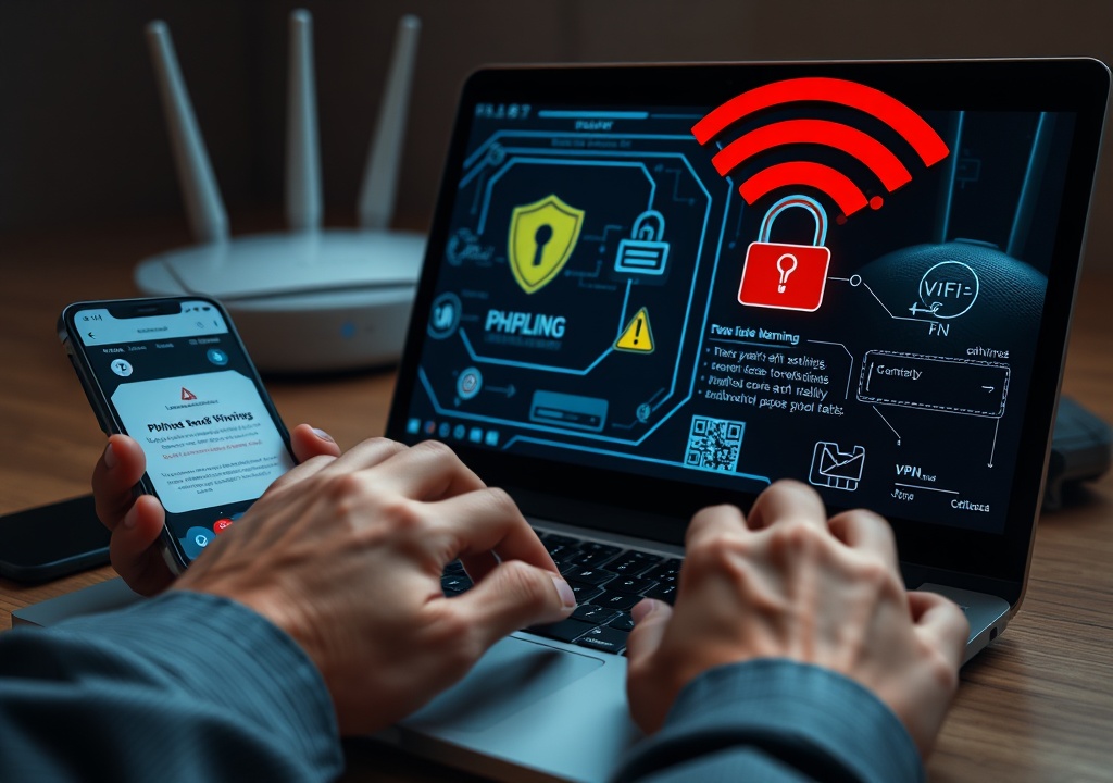 피싱 사기 예방과 공용 와이파이 사용 시 보안 주의사항