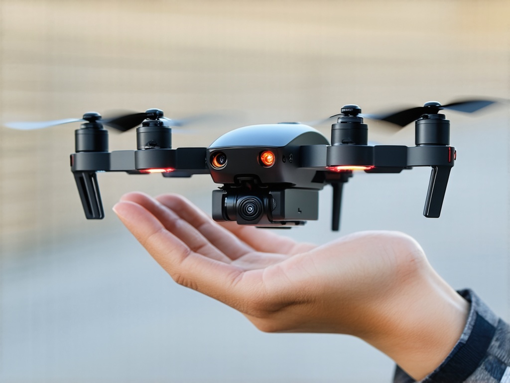 Micro Drone in flight