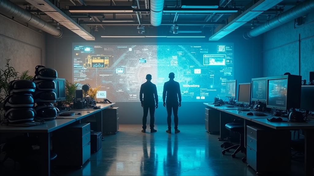 Oficinas de Meta y concepto de realidad virtual