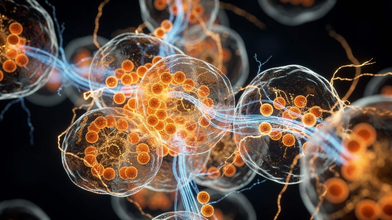 Cellular metabolism and energy production visualization