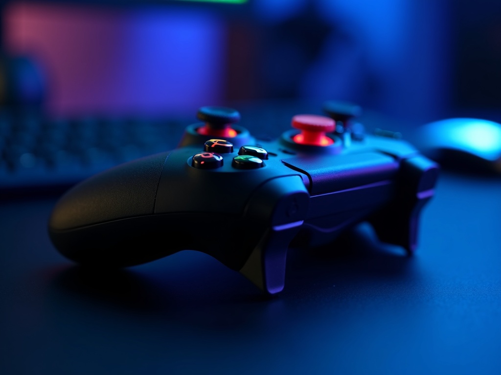 Funda YoRHa Xbox One instalada en un mando, mostrando su textura