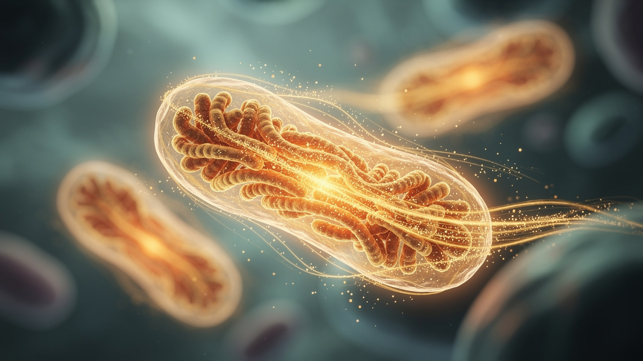 Mitochondria producing cellular energy with NAD