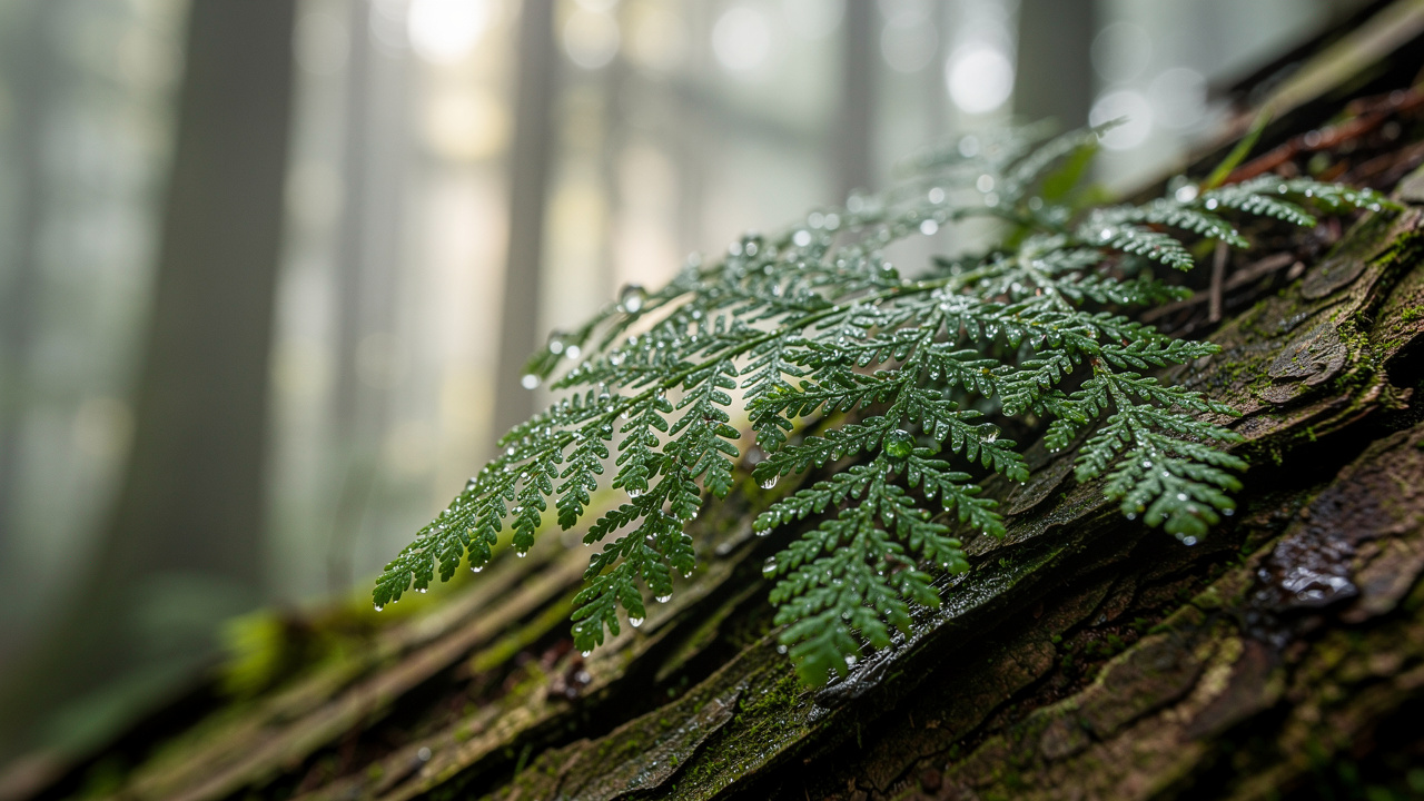 Huperzia serrata plant source of Huperzine A