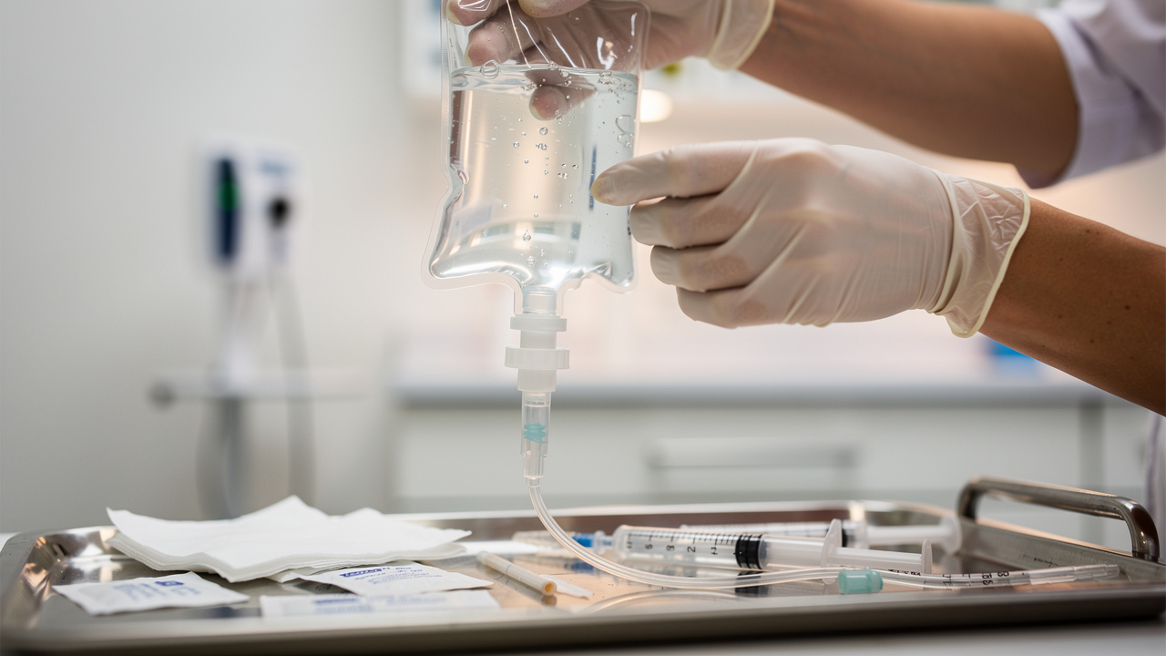 Intravenous NAD therapy preparation