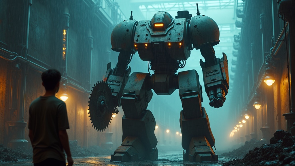 Menú de personalización del mecha en UNDERDOGS