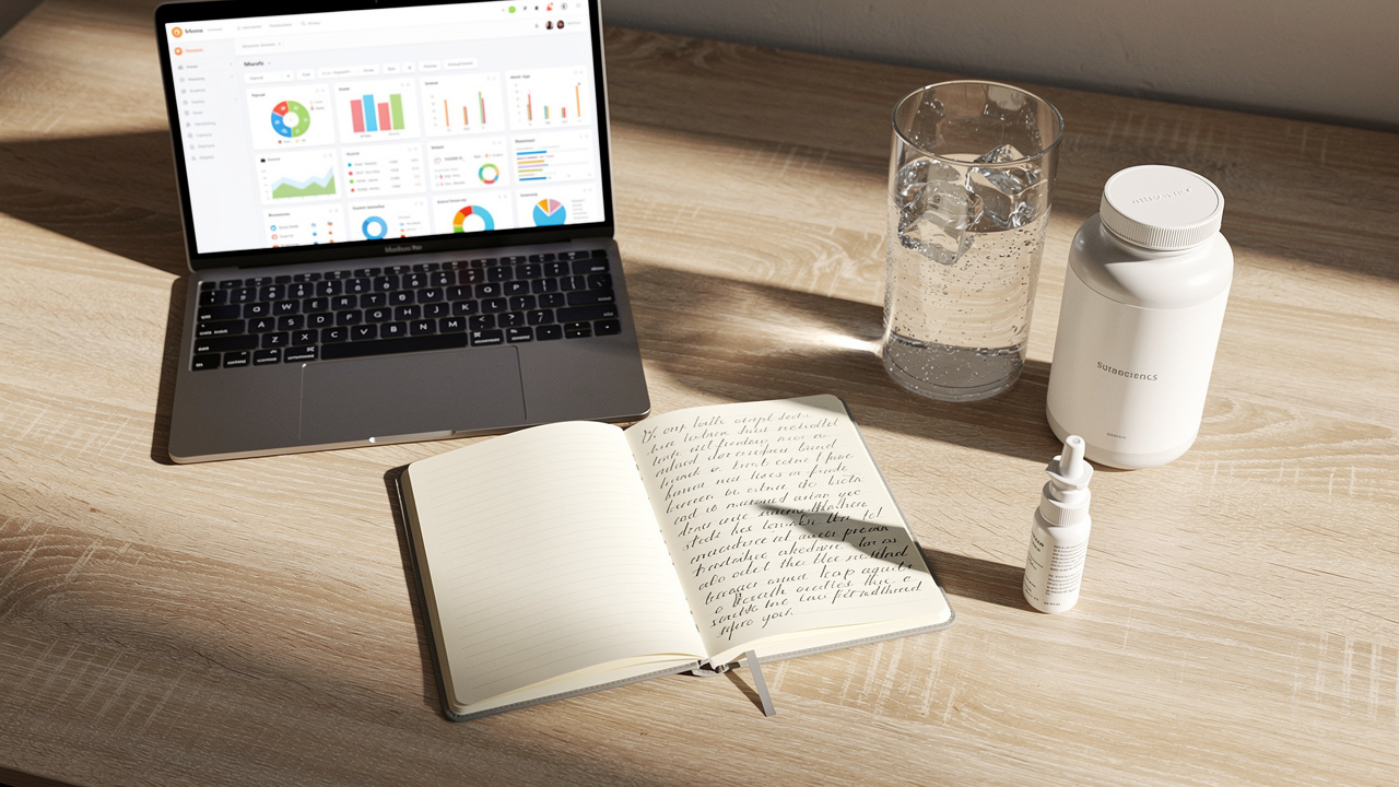 Daily wellness routine with NAD+ supplements