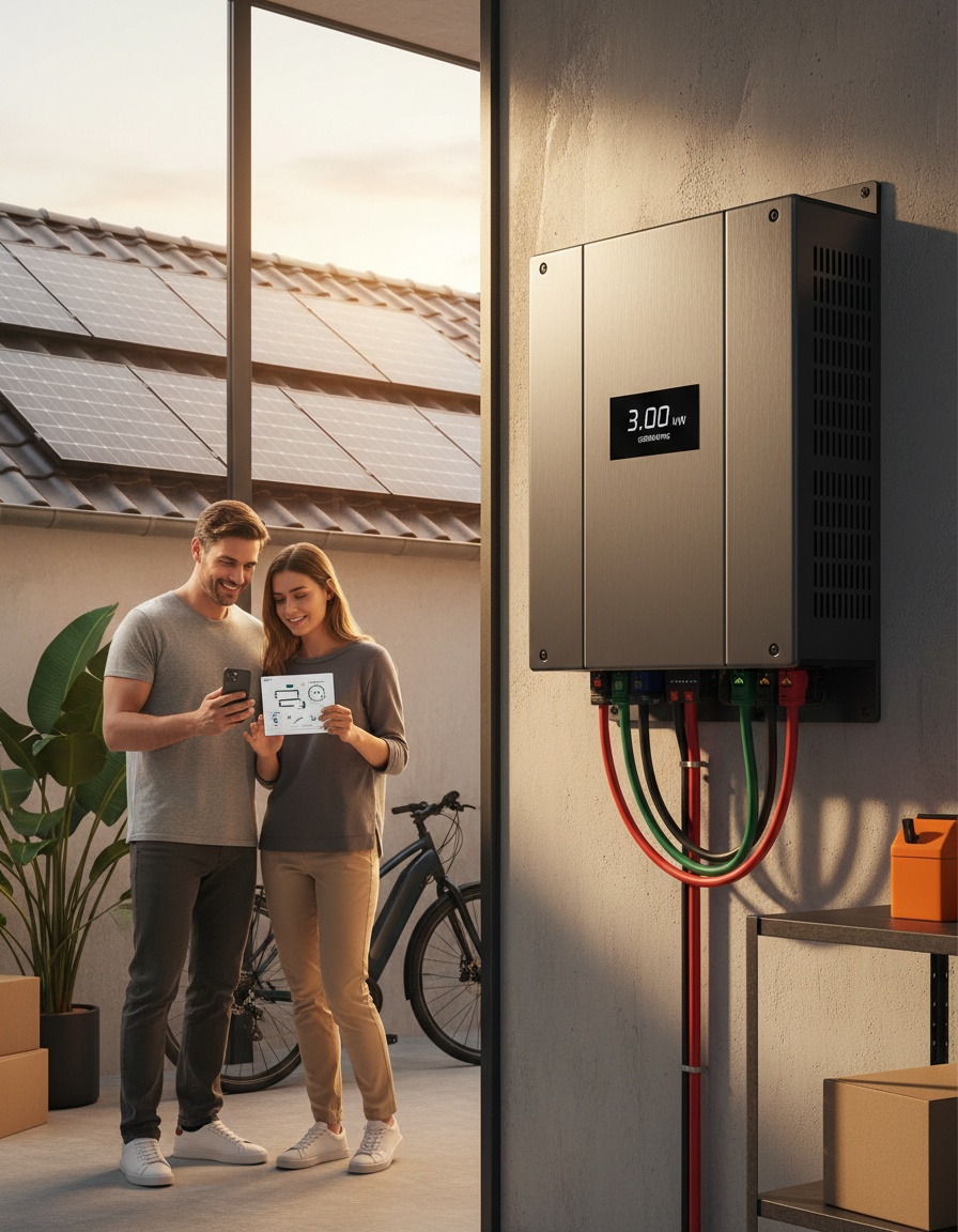 Nuevo inversor on grid de 3000W: eficiencia energética sin baterías