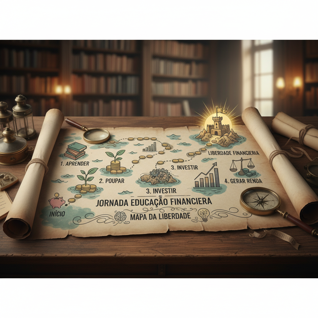 🗺️ A Jornada da Educação Financeira: Seu Mapa para a Liberdade! 🚀